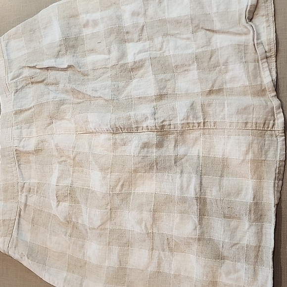 Plaid Button-Front Skirt in Cream - Picture 3 of 3